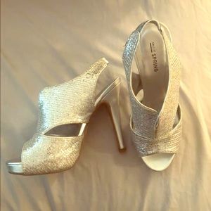 Call it Spring silver heels